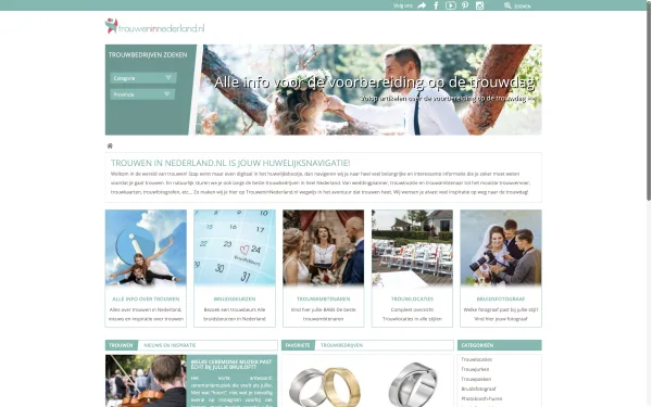 Trouwen in Nederland desktop screenshot