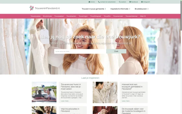 Trouwen in Flevoland desktop screenshot