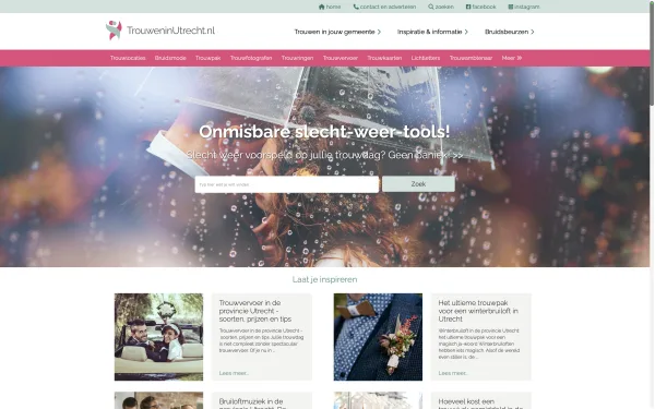 Trouwen in Utrecht desktop screenshot