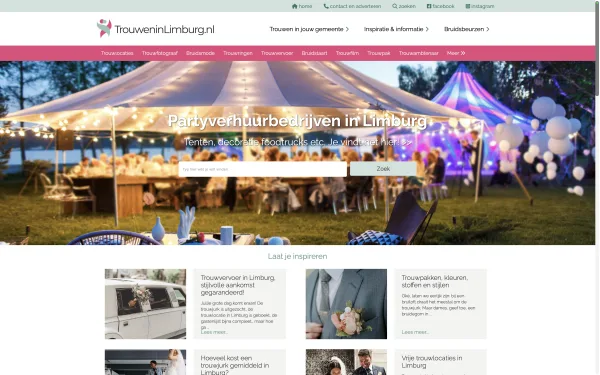 Trouwen in Limburg desktop screenshot
